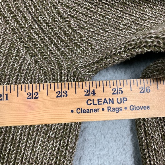 Varley Mentone Sweater Medium M Dark Olive Speckle Half-Zip Knit Pullover Crop - Picture 8 of 10